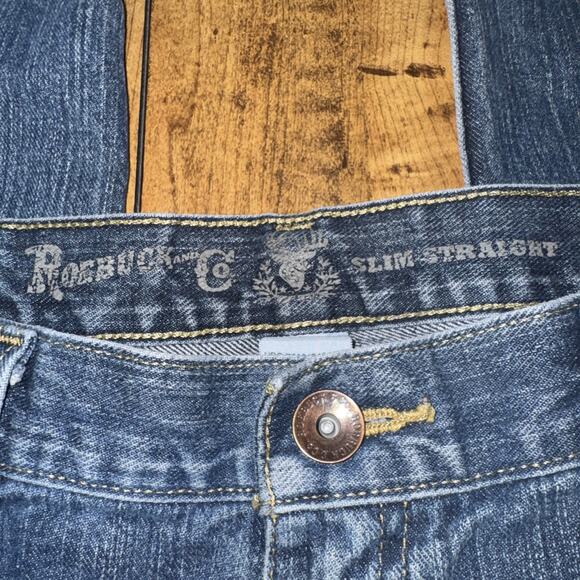 Roebuck And Co Slim Straight Denim Jeans 36x33 - Picture 8 of 11